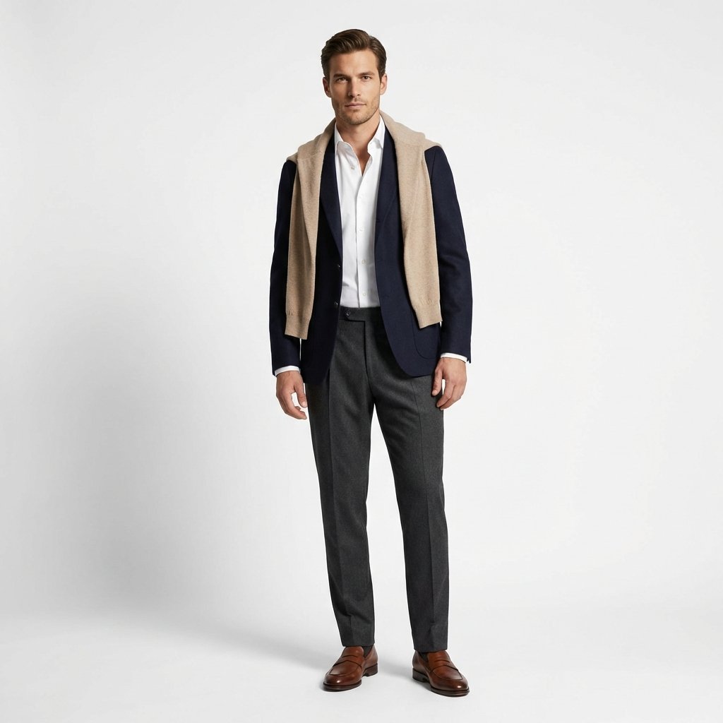Curated collection of refined neutral garments showcasing quiet luxury capsule mastery