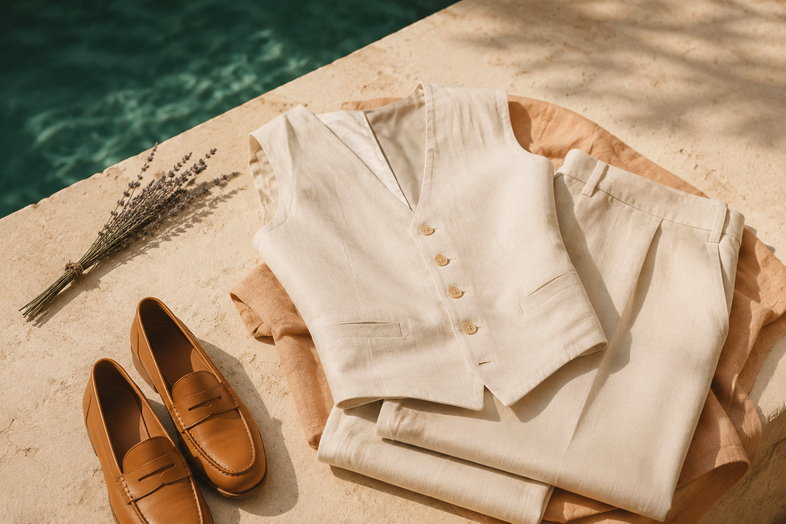 How to Style a Linen Waistcoat and Trouser Set