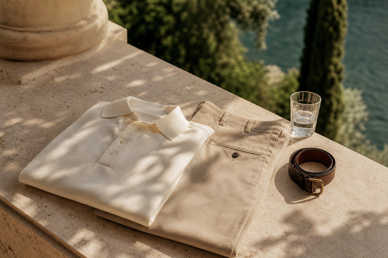Refining a Chino and Polo Outfit with Premium Textures