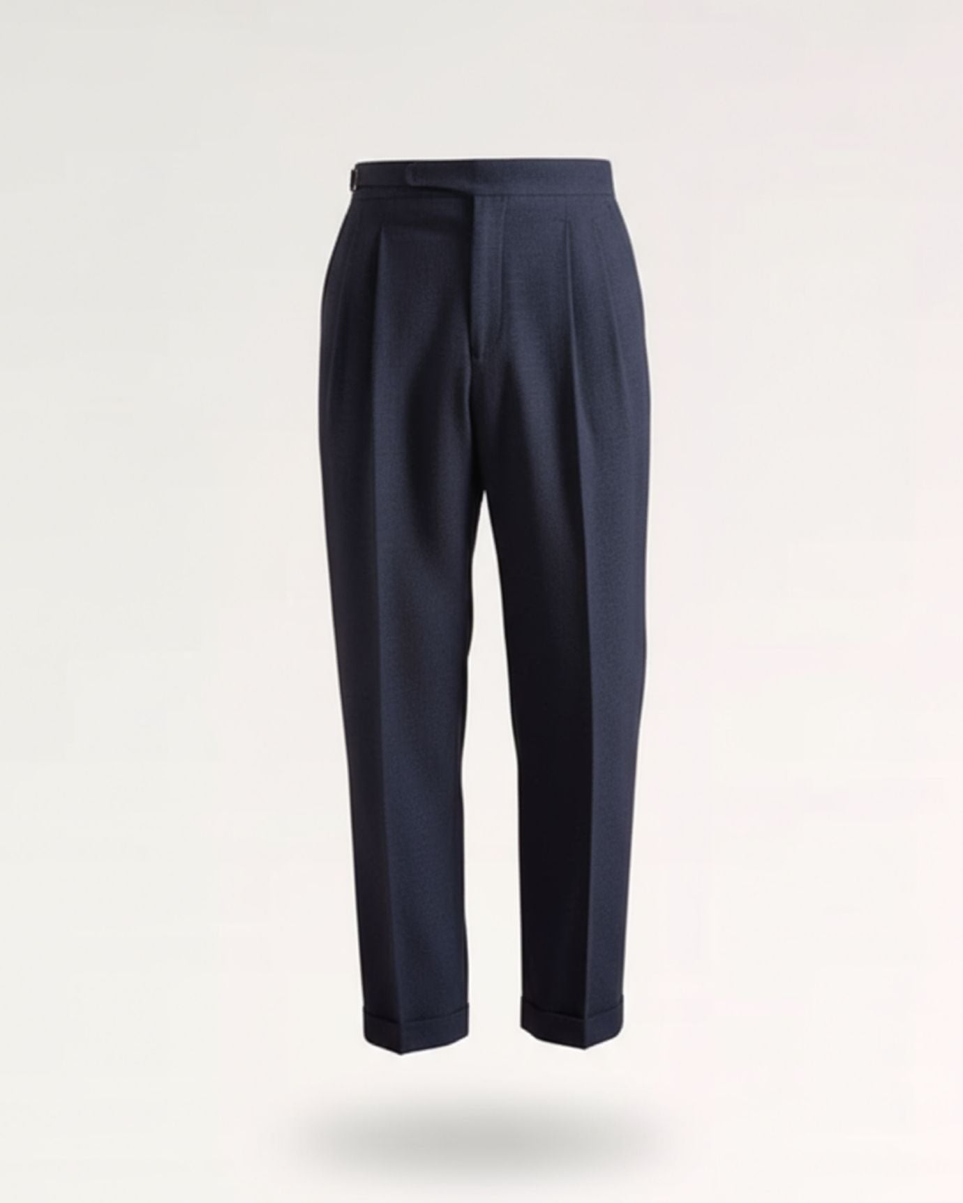 Woman in structured blazer and classic trousers for contemporary office style