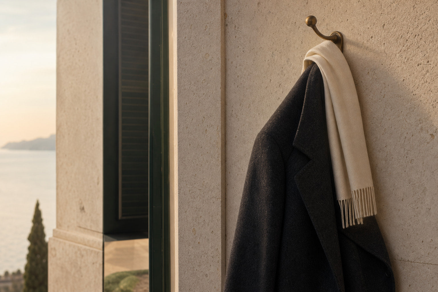 How to Wear a Scarf with a Tailored Overcoat