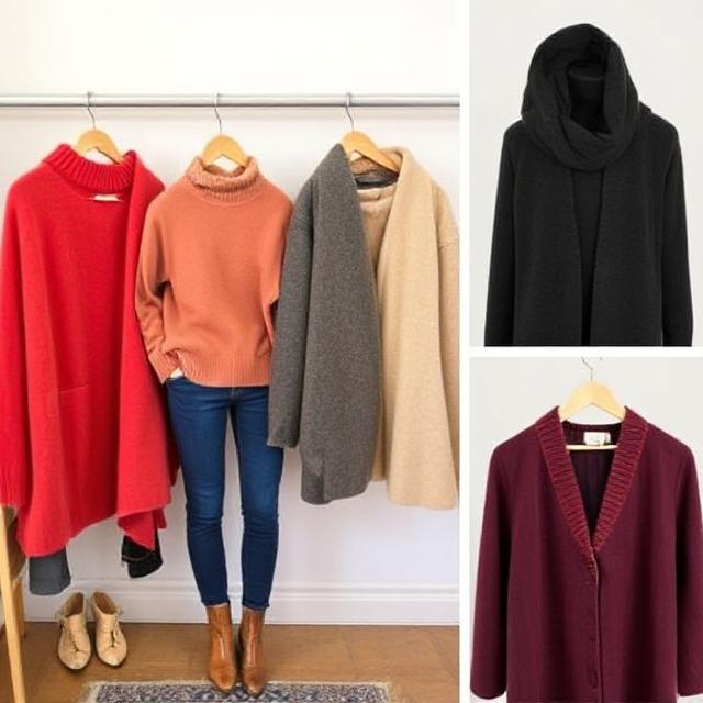 Woman wearing soft vintage cashmere sweater layered elegantly, demonstrating timeless luxury styling.