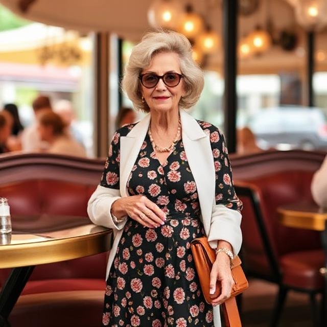 Woman in refined brunch outfit embodying old money style and quiet luxury aesthetic
