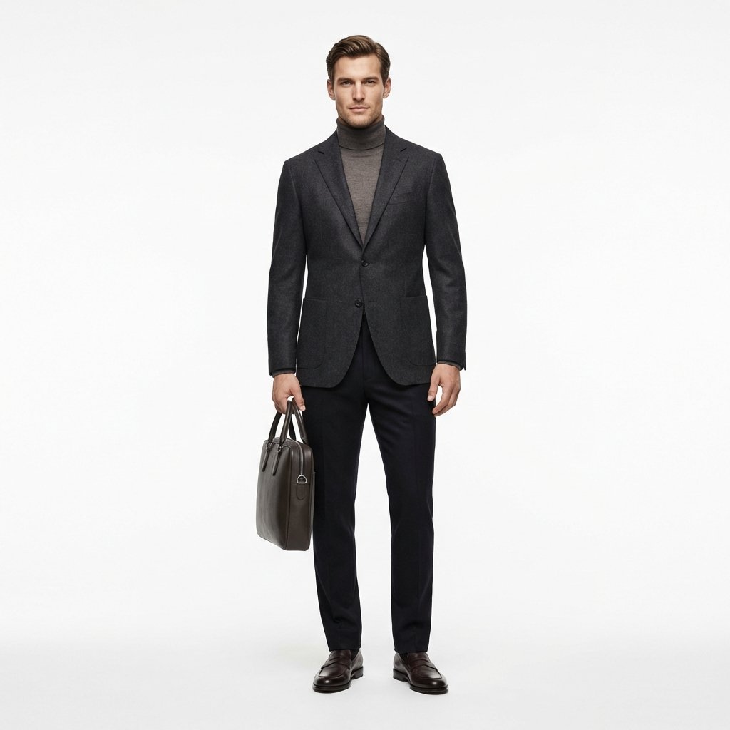 Polished woman in sophisticated quiet luxury workwear reflecting professional timeless elegance