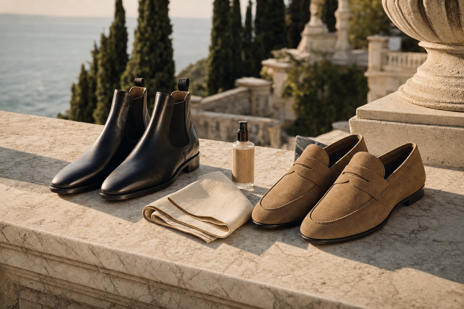 The Rules of Wearing Black Leather vs Brown Suede Accents