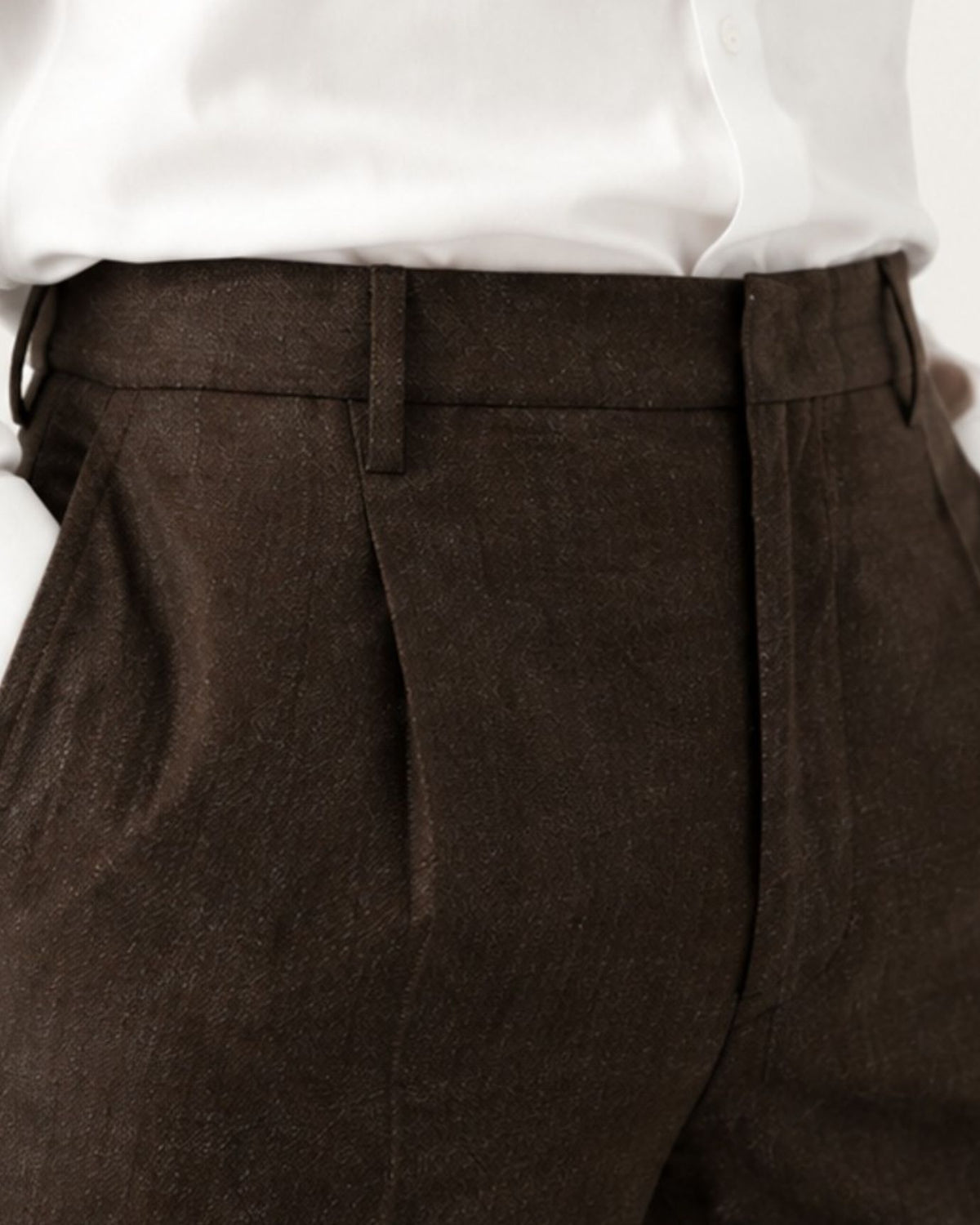 Wide-Leg Hollywood Waist Trousers