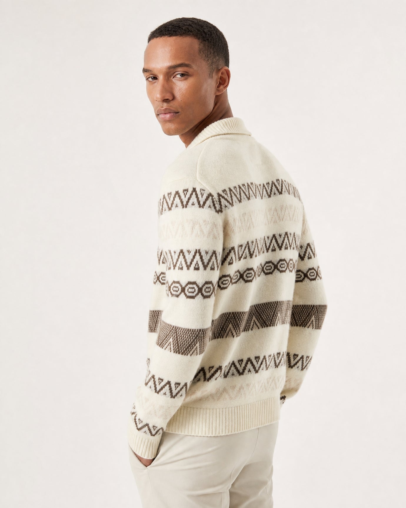 Old Money Heavy Cashmere Long-Sleeve Zip Cardigan