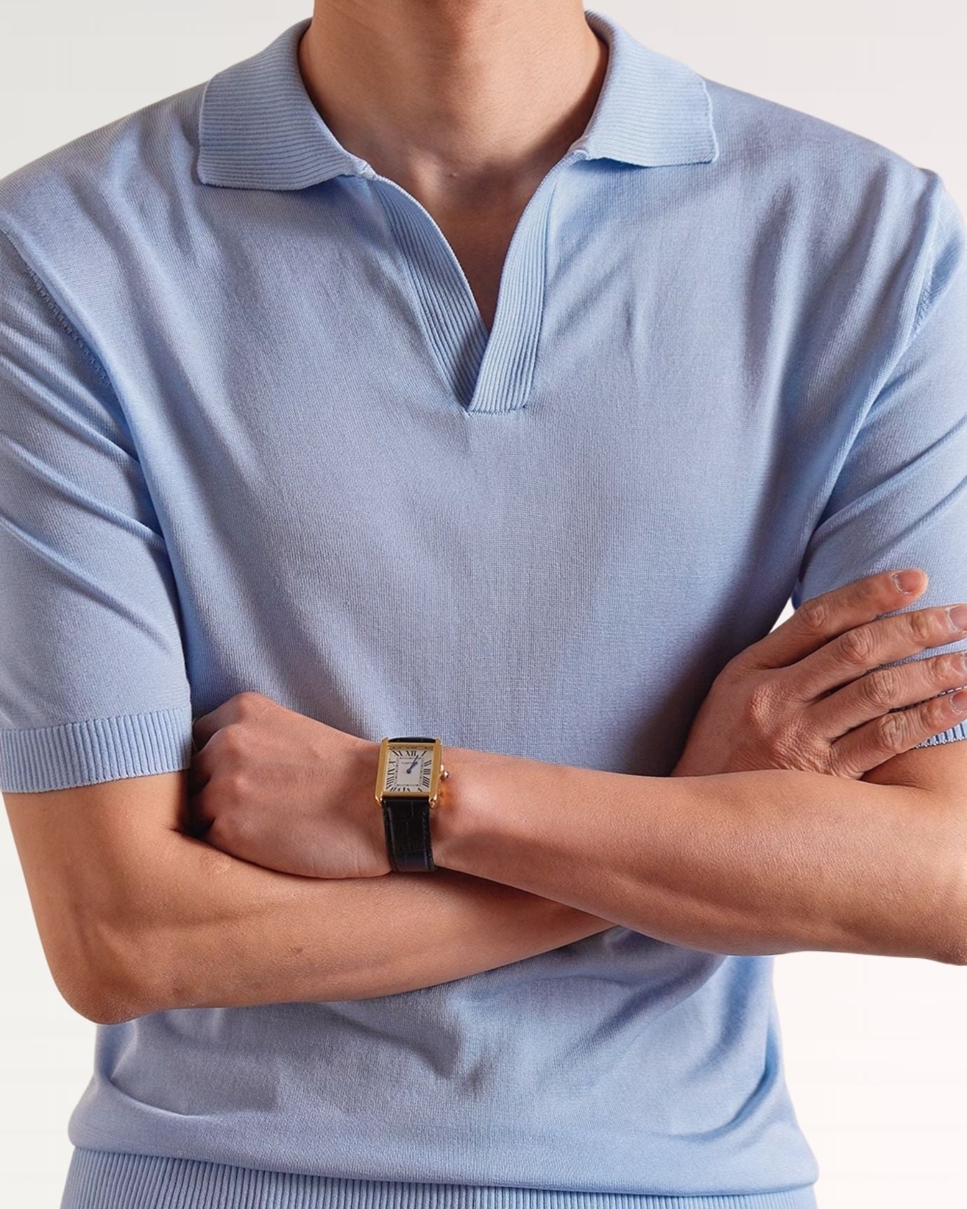 Men's slim fit Madrid polo crafted from lightweight mulberry silk