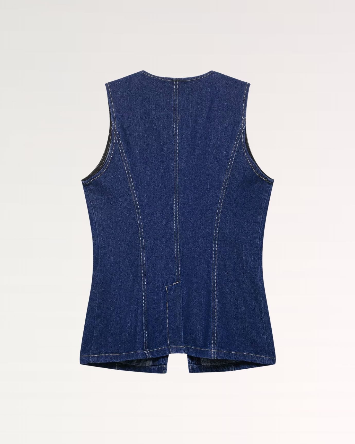 Versatile denim vest perfect for spring and summer