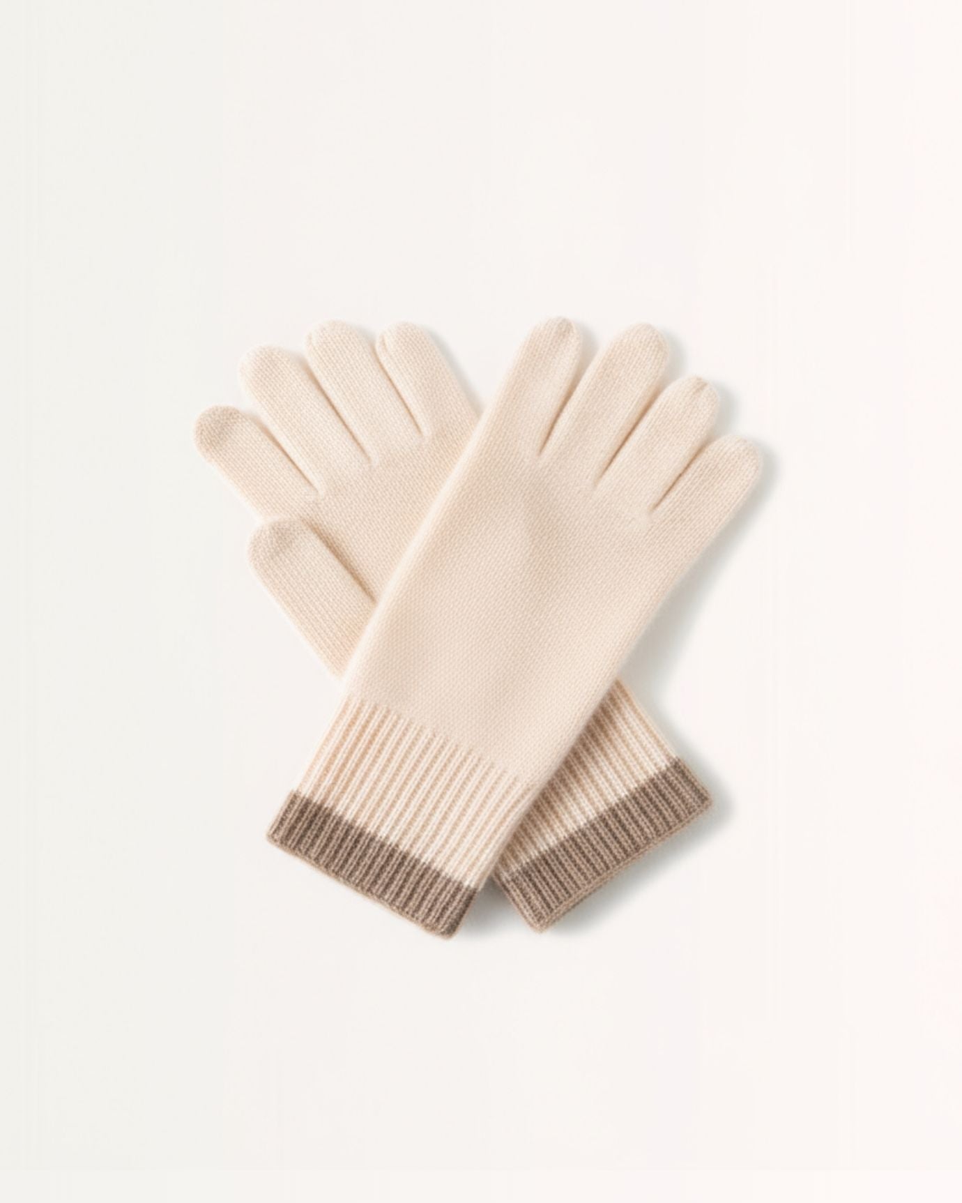 Cashmere Gloves extended color matching edge
