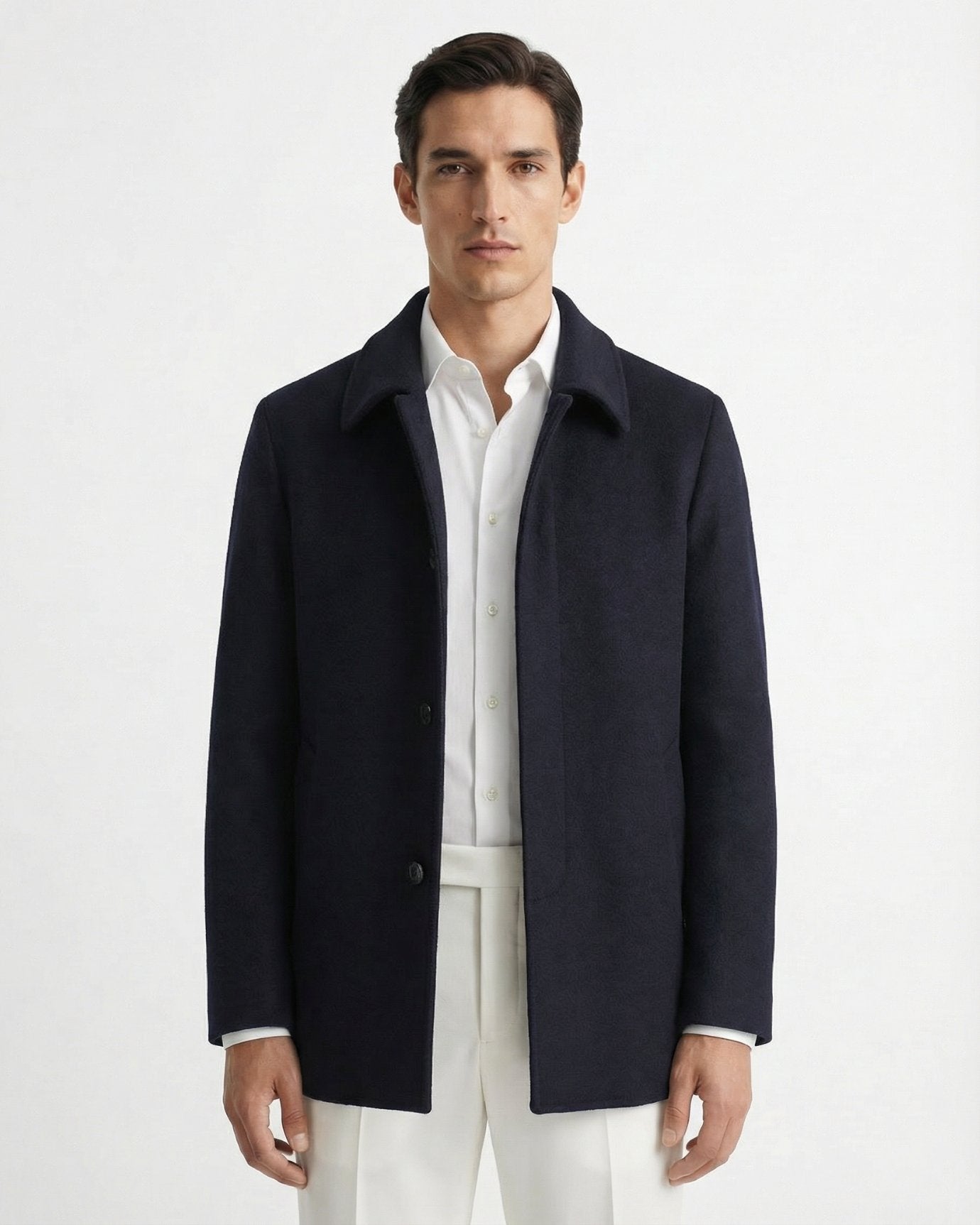 Thick Wool Coat Jacket with Lined Down Jacket