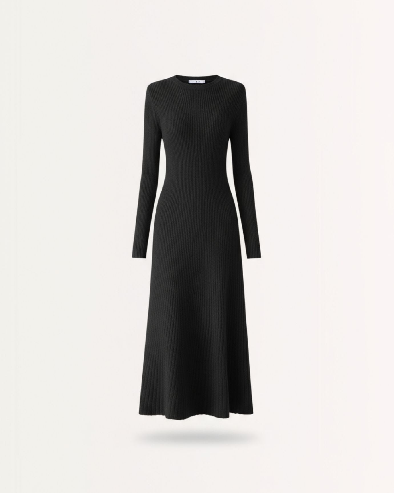 Woman Wool Dress Old Money Style