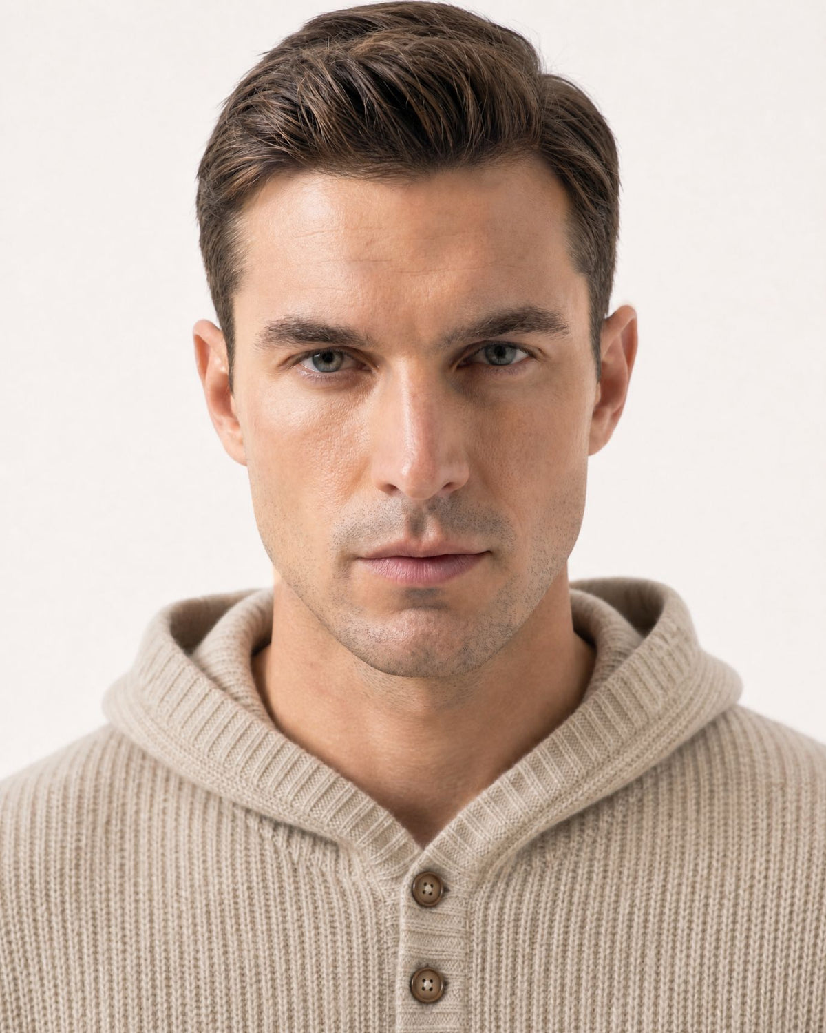 Relaxed Fit Cashmere Hooded Sweater
