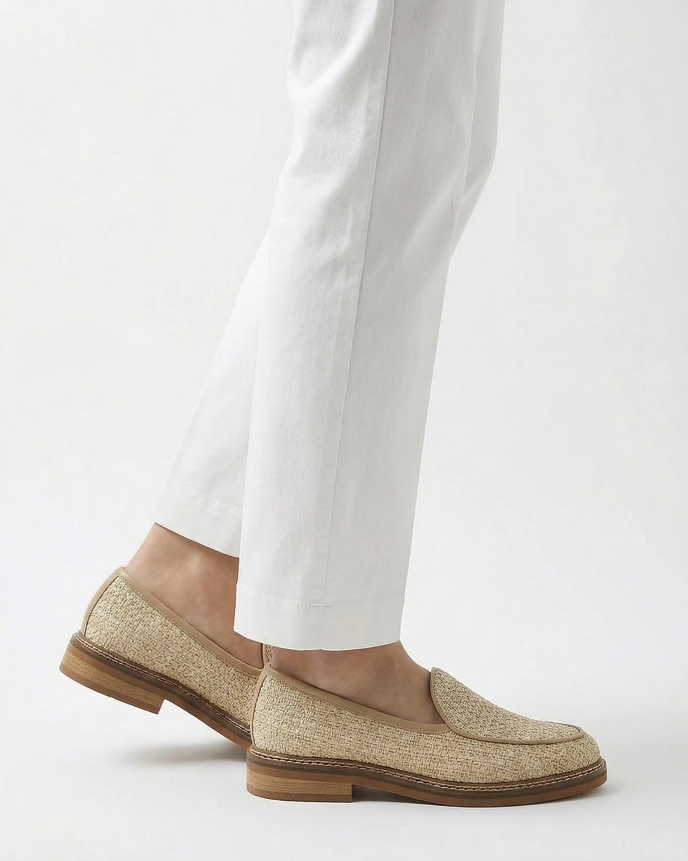 Milano Apricot Loafers Genuine Leather Classic