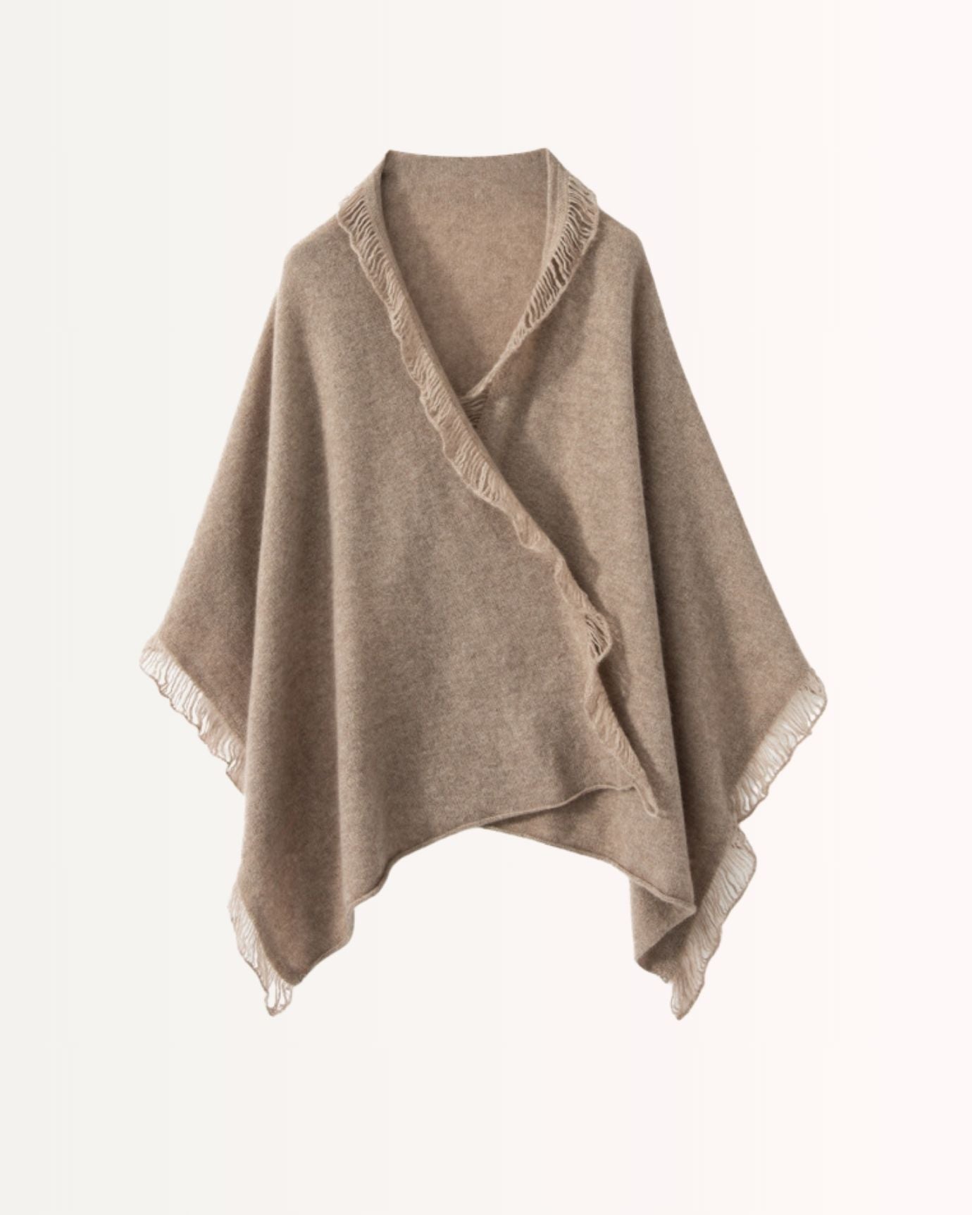Elegant lightweight cashmere scarf for winter layering