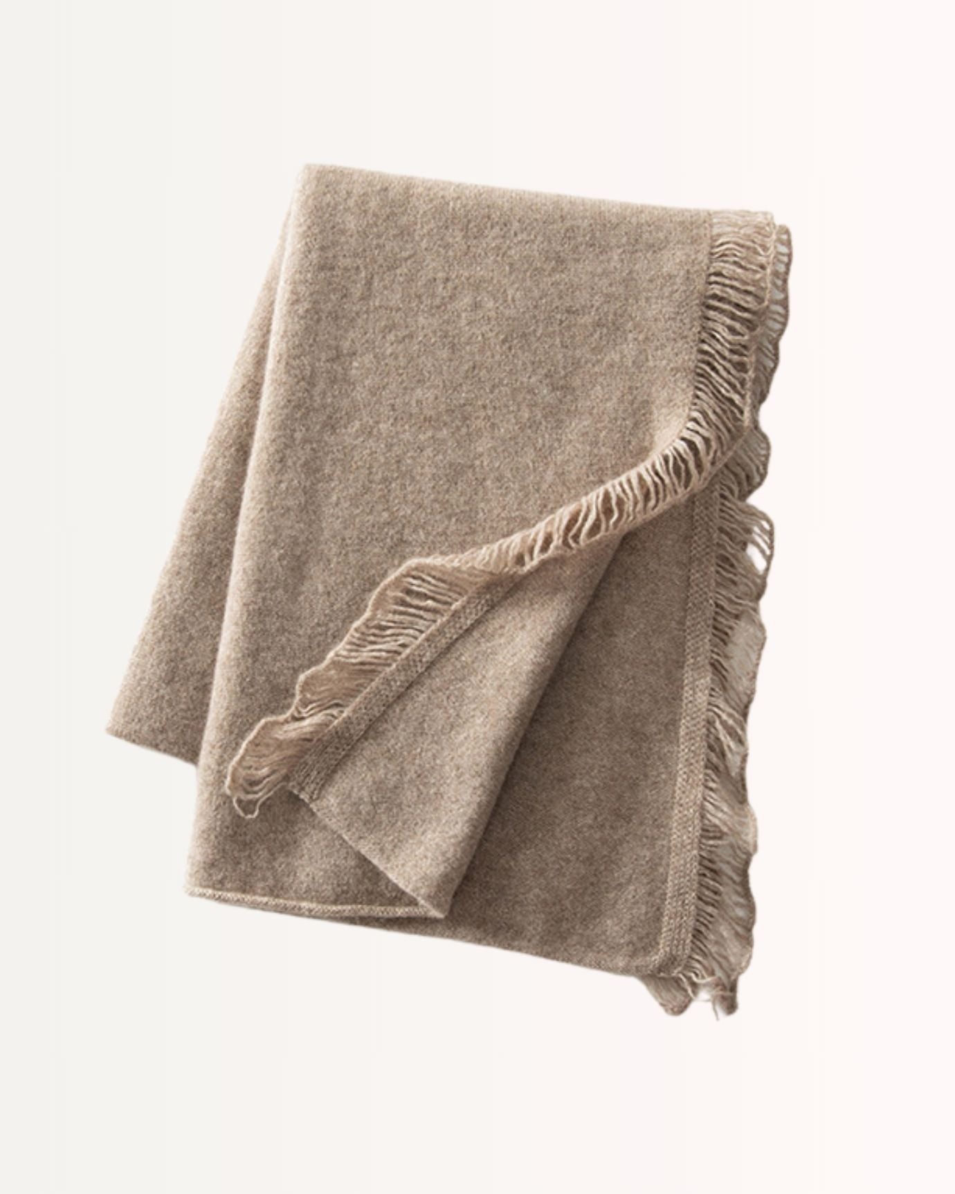 Purple cashmere scarf with classic texture