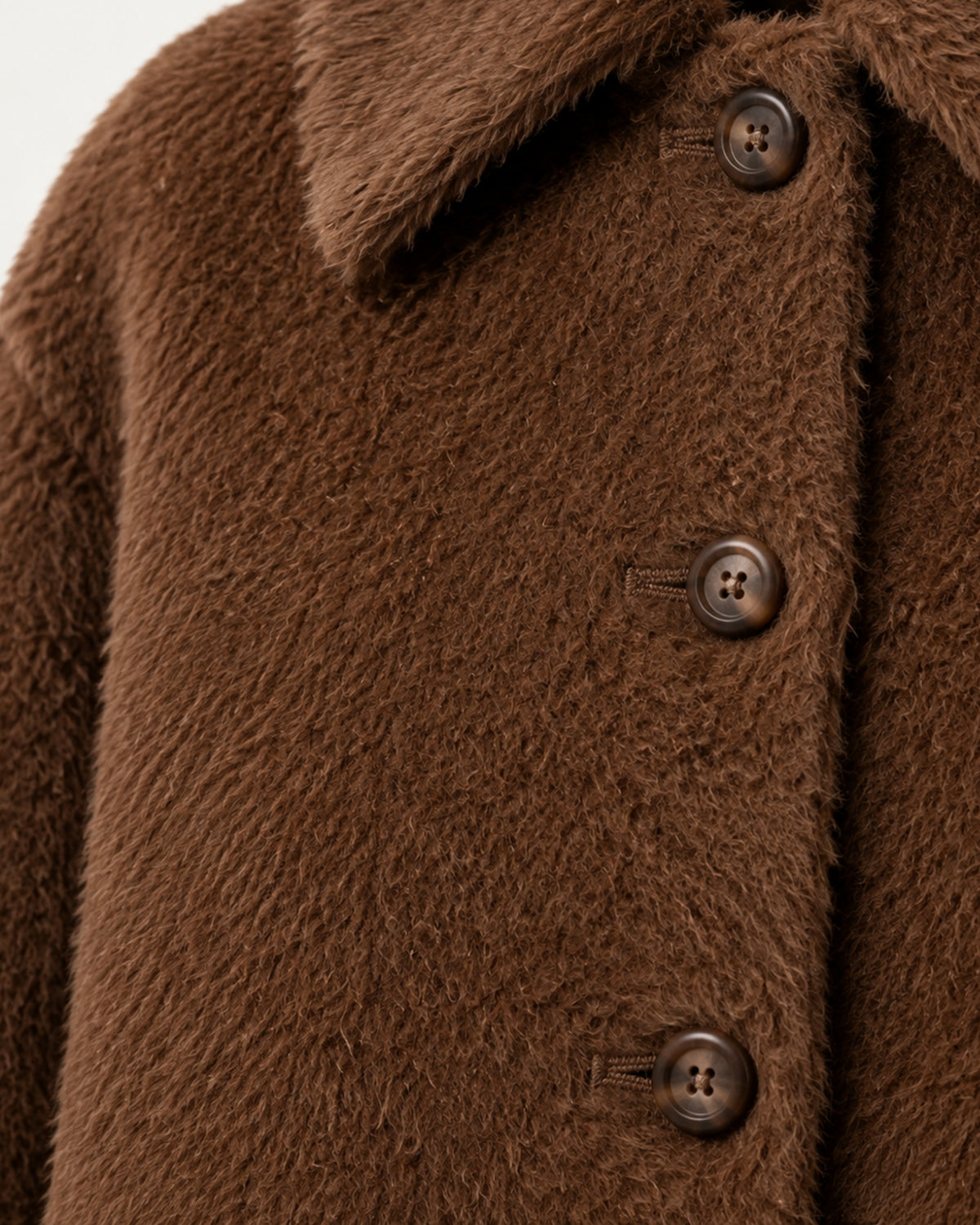 Relaxed Fit Mid-Length Suri Alpaca Coat