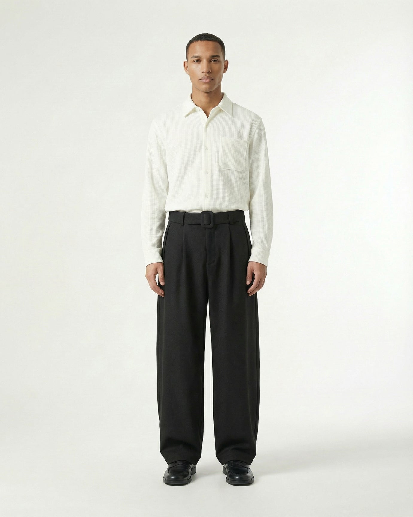 Pantalones plisados estilo Old Money de Lovau | Pantalones de sastrería tridimensionales