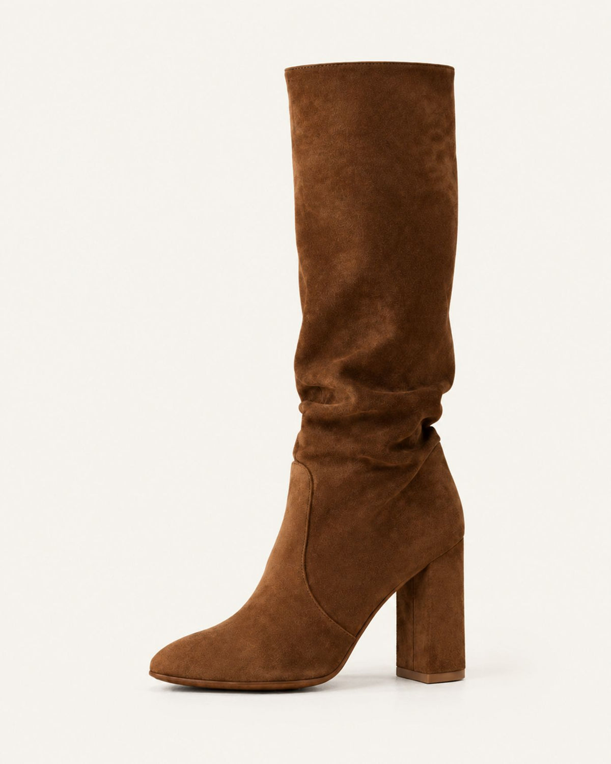 Pointed Toe Sheepskin Leather Tall Boots