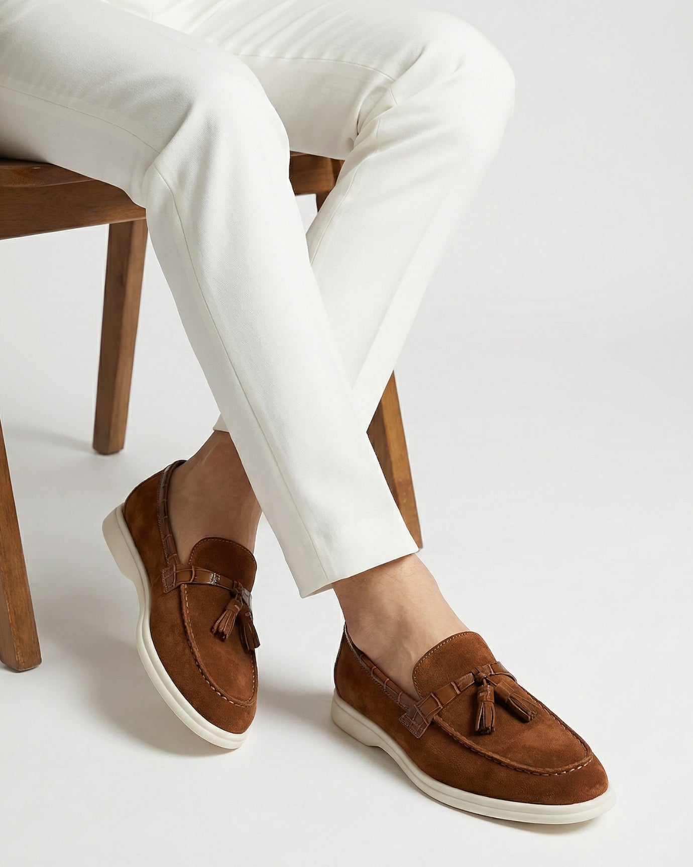 Positano Brown Loafers Genuine Leather