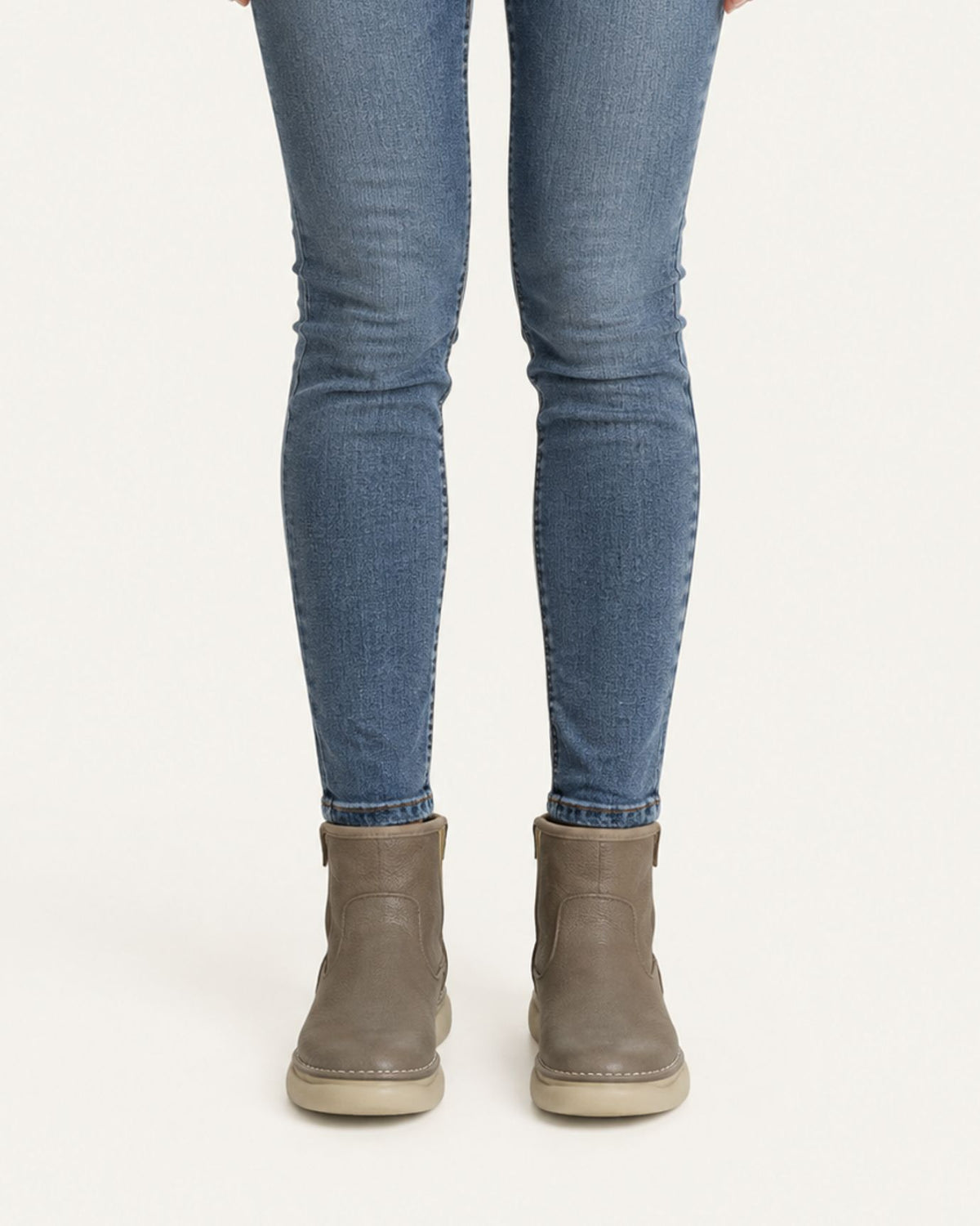 Top-Grain Leather Side-Zip Combat Boots