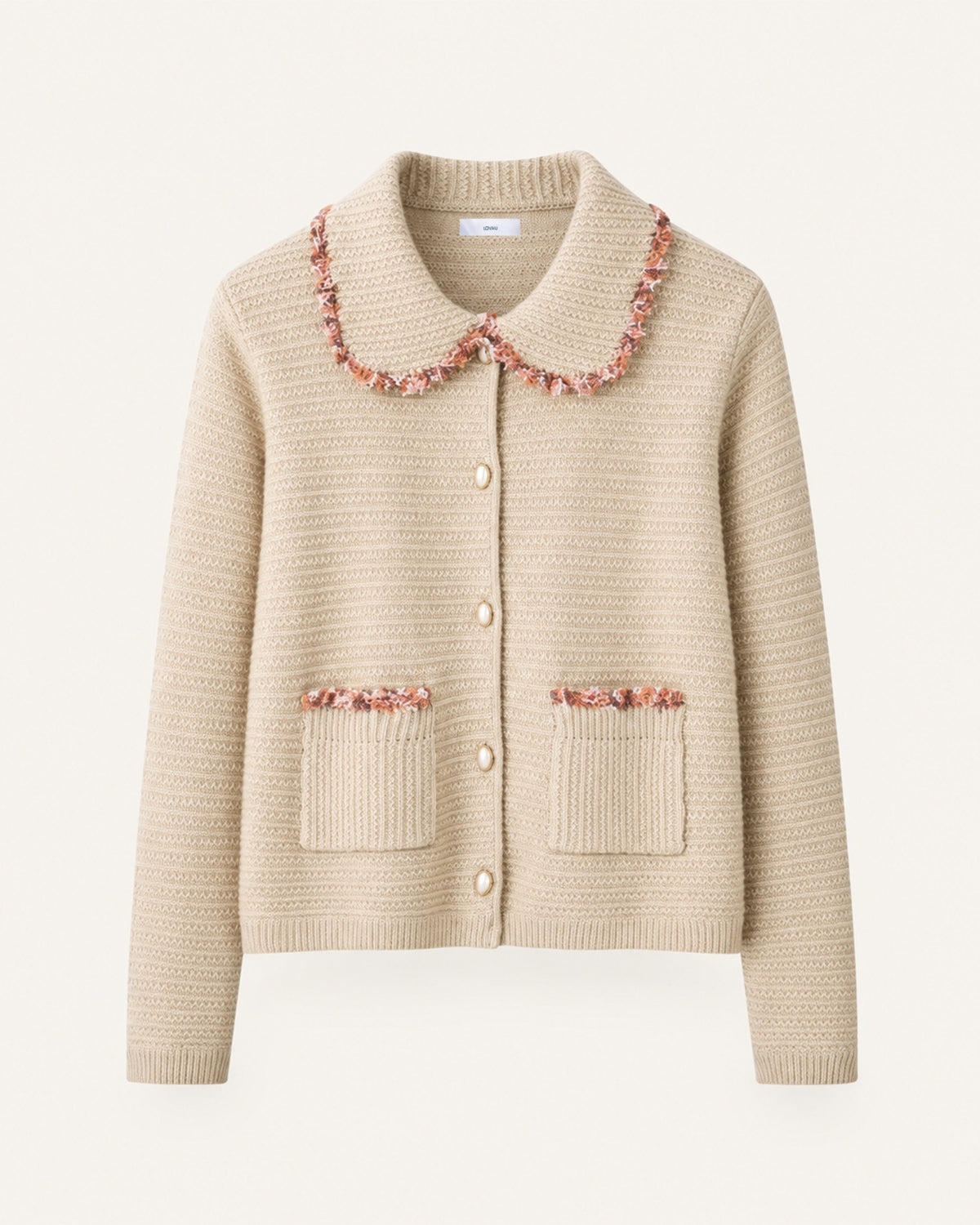 Limited Edition Cashmere Collared Desinger Cardigan