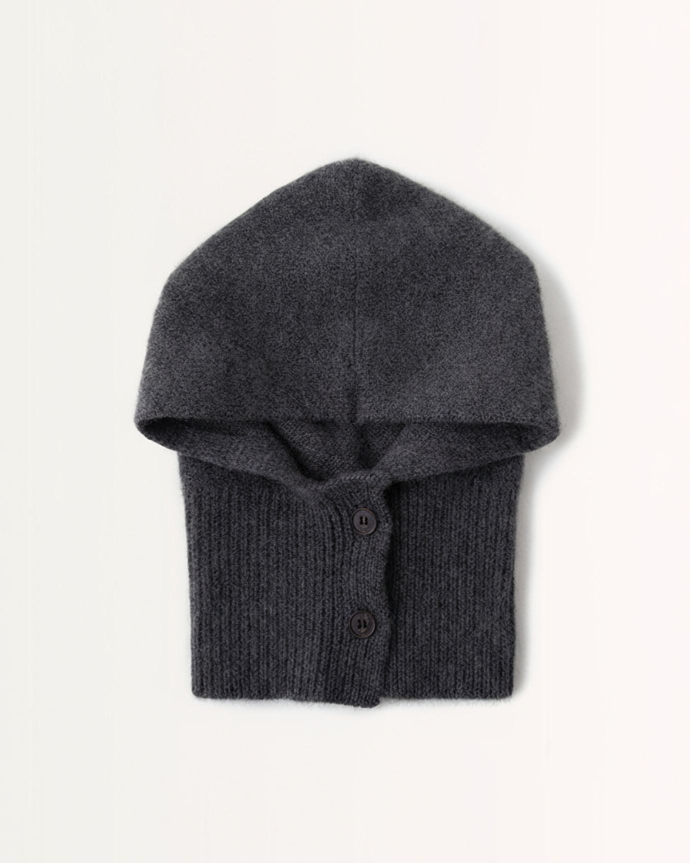 Cashmere Knitted Hat Buttoned
