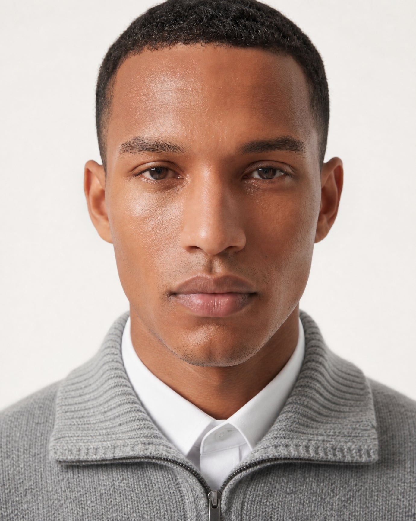 Hamptons Thick Cashmere Full-Zip Knit Sweater