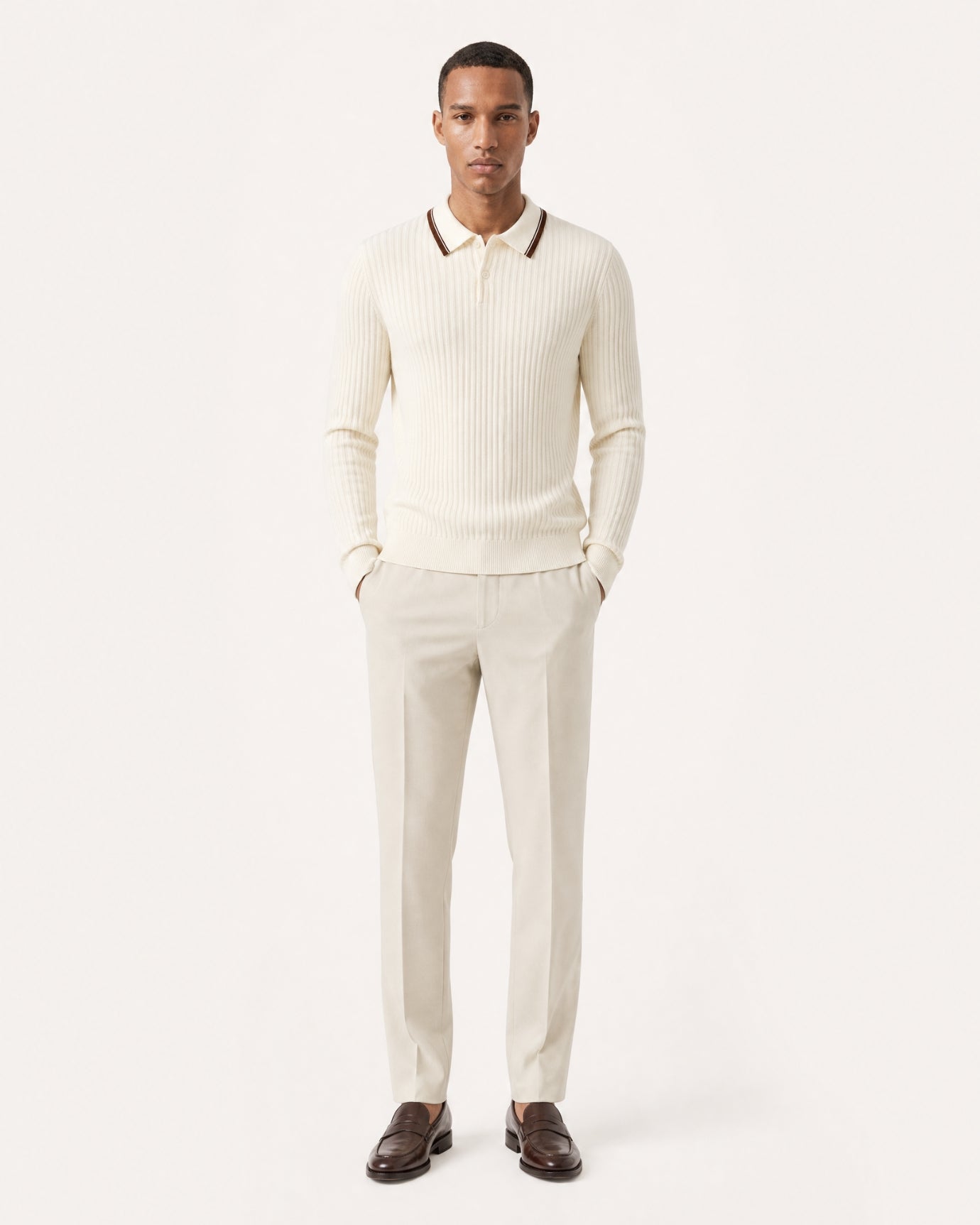 Hamptons Cashmere Knit Polo Shirt Limited Edition