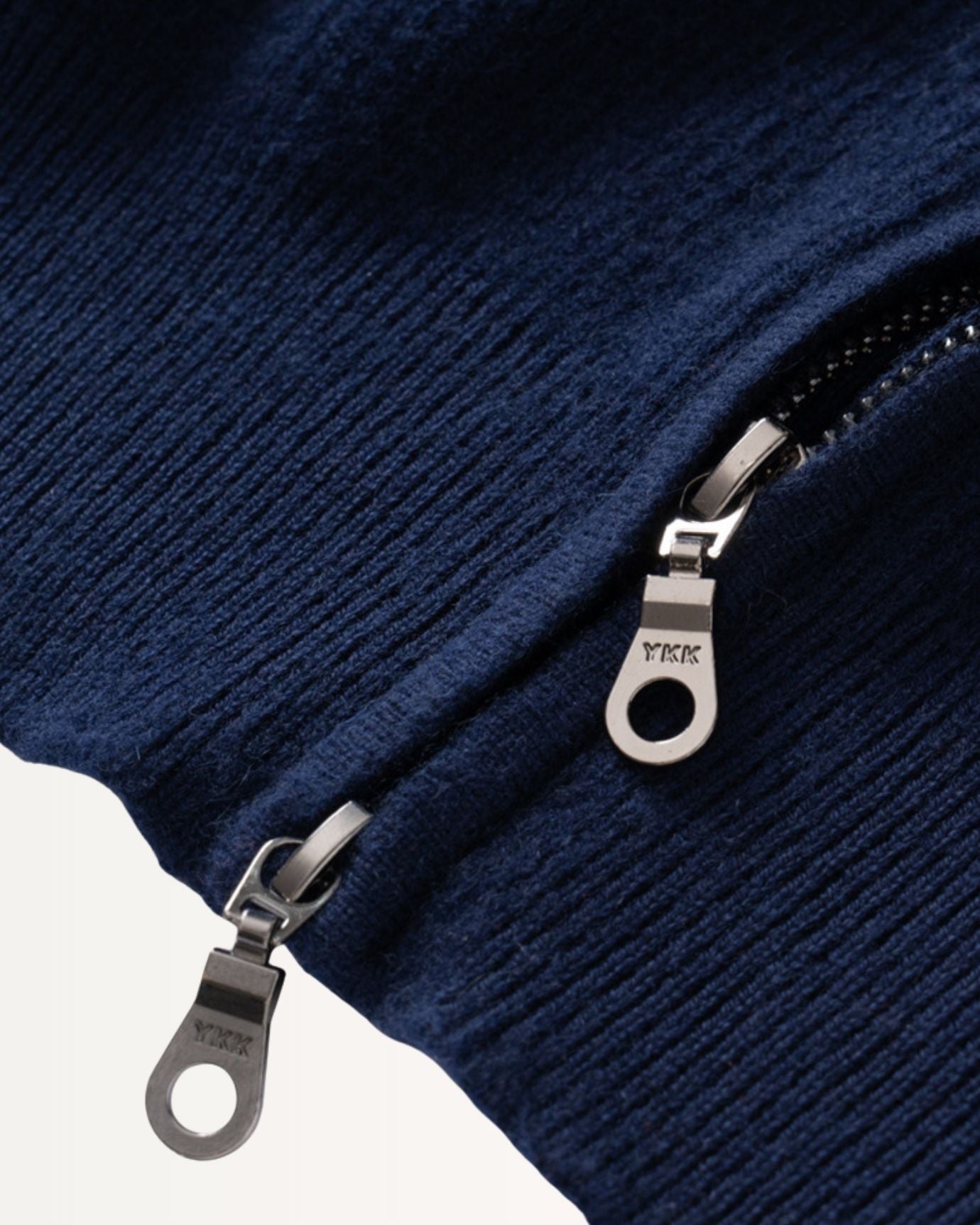 Fine Cashmere Thick Jacket Cardigan with Perforated Knit