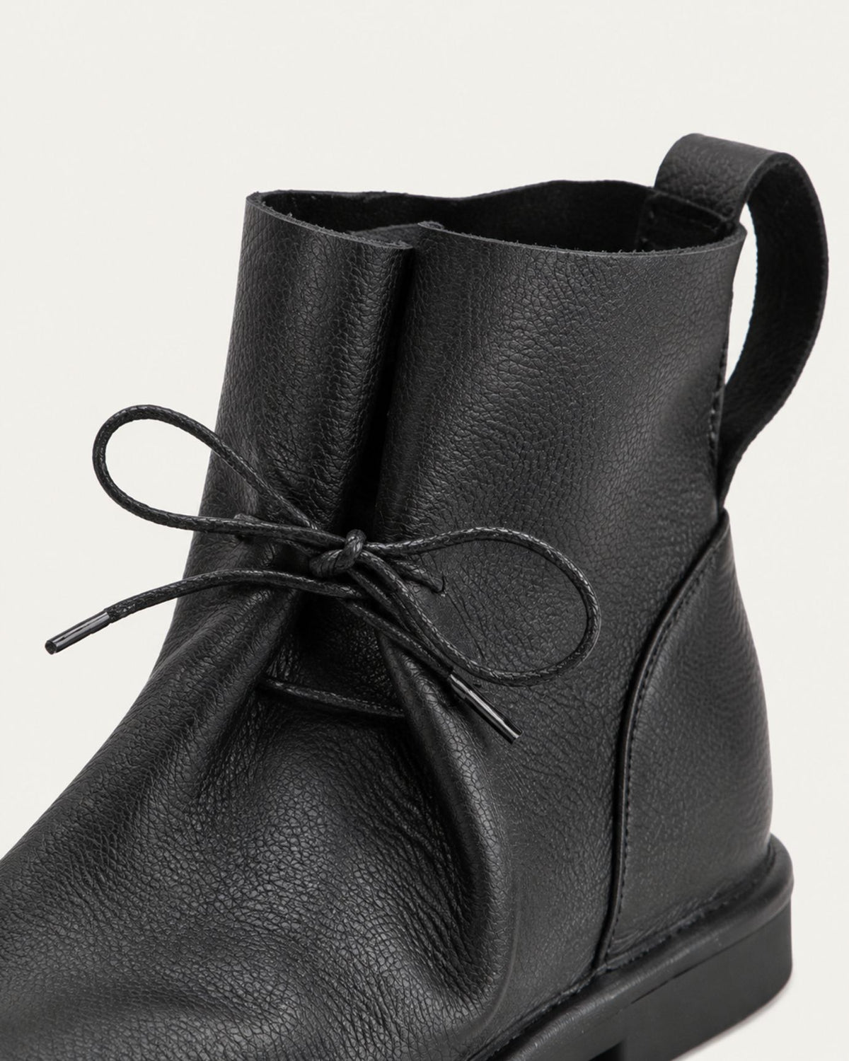 Handmade Top-Grain Leather Pull-On Ankle Boots