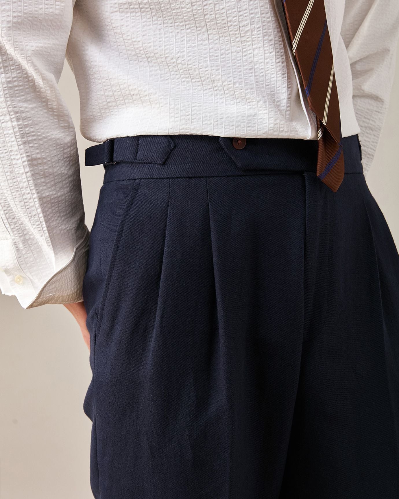 Old Money Brand - Business Trousers Cotton & Linen Blend