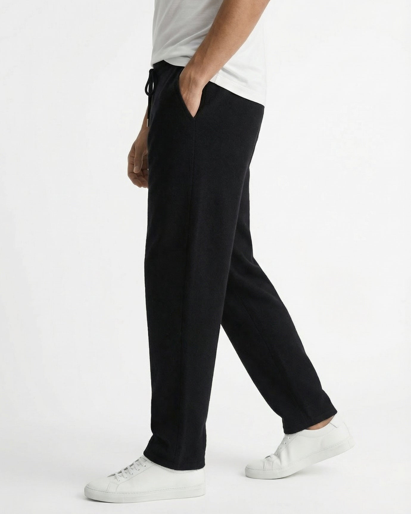 Pantalones holgados de lujo de lana de cachemira de edición limitada