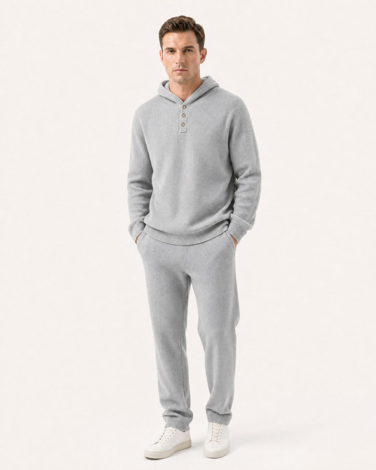 Relaxed Fit Cashmere Hooded Sweater