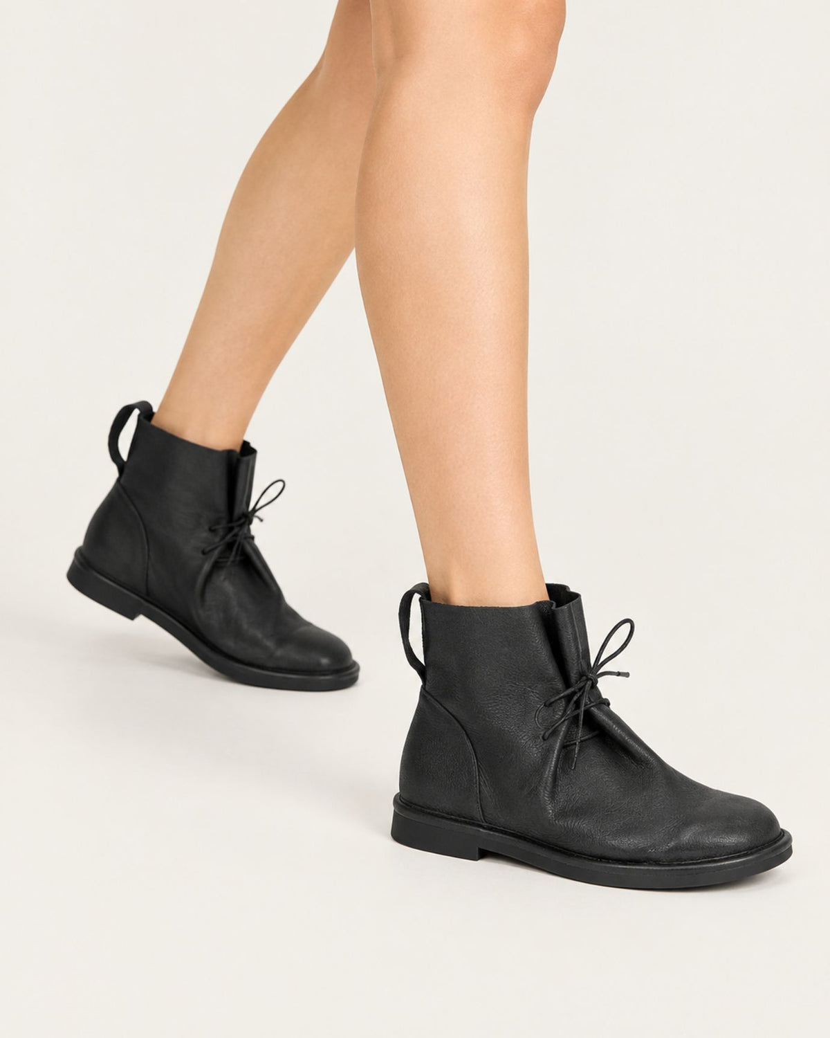 Handmade Top-Grain Leather Pull-On Ankle Boots
