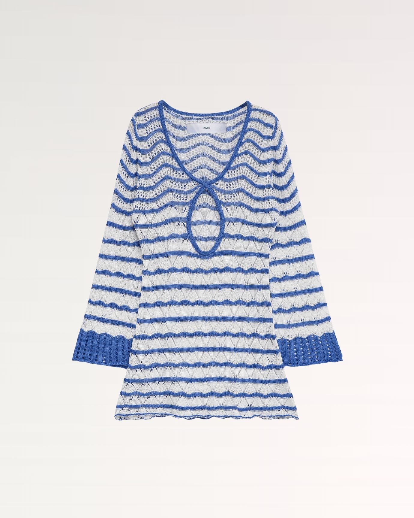 Mykonos Summer Sripped Hollow Dress