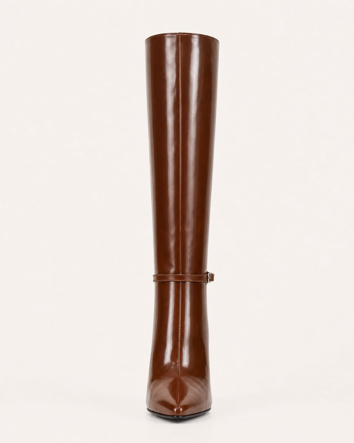Divina Patent Leather Straight-Shaft Boots
