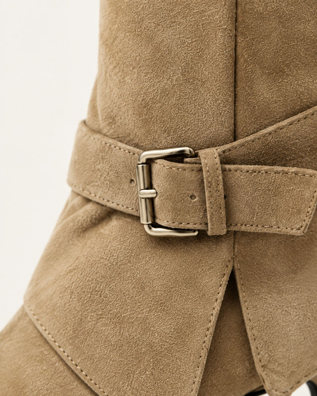 Vintage Velvet LIning Suede Pointed-Toe Boots