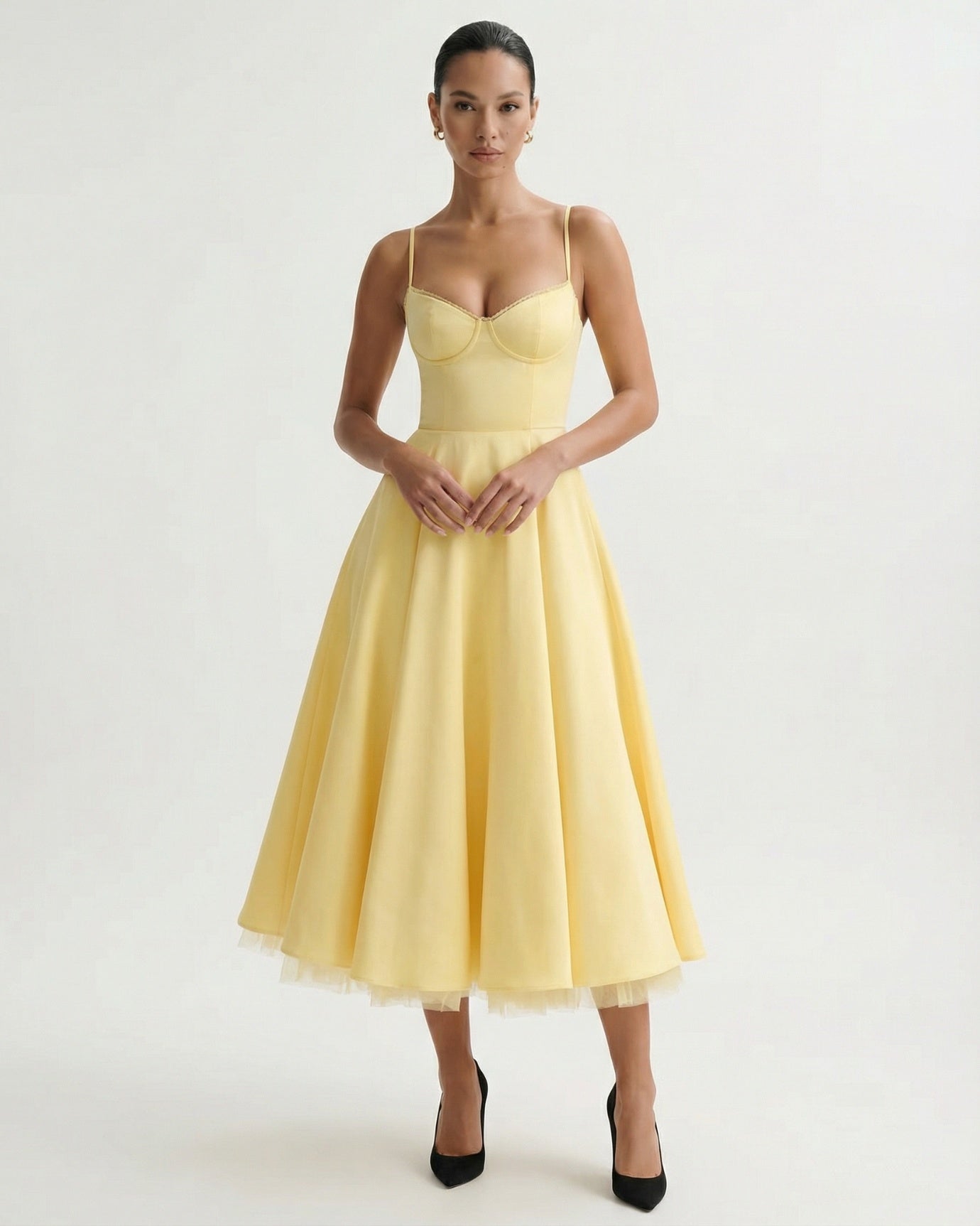 Giulia Midi Yellow Dress