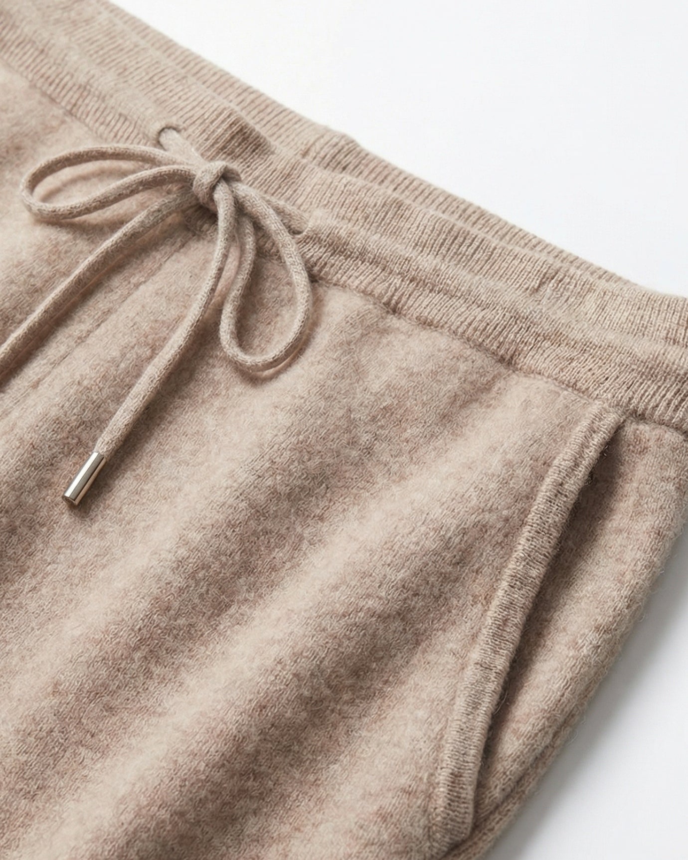 Pantalones holgados de lujo de lana de cachemira de edición limitada