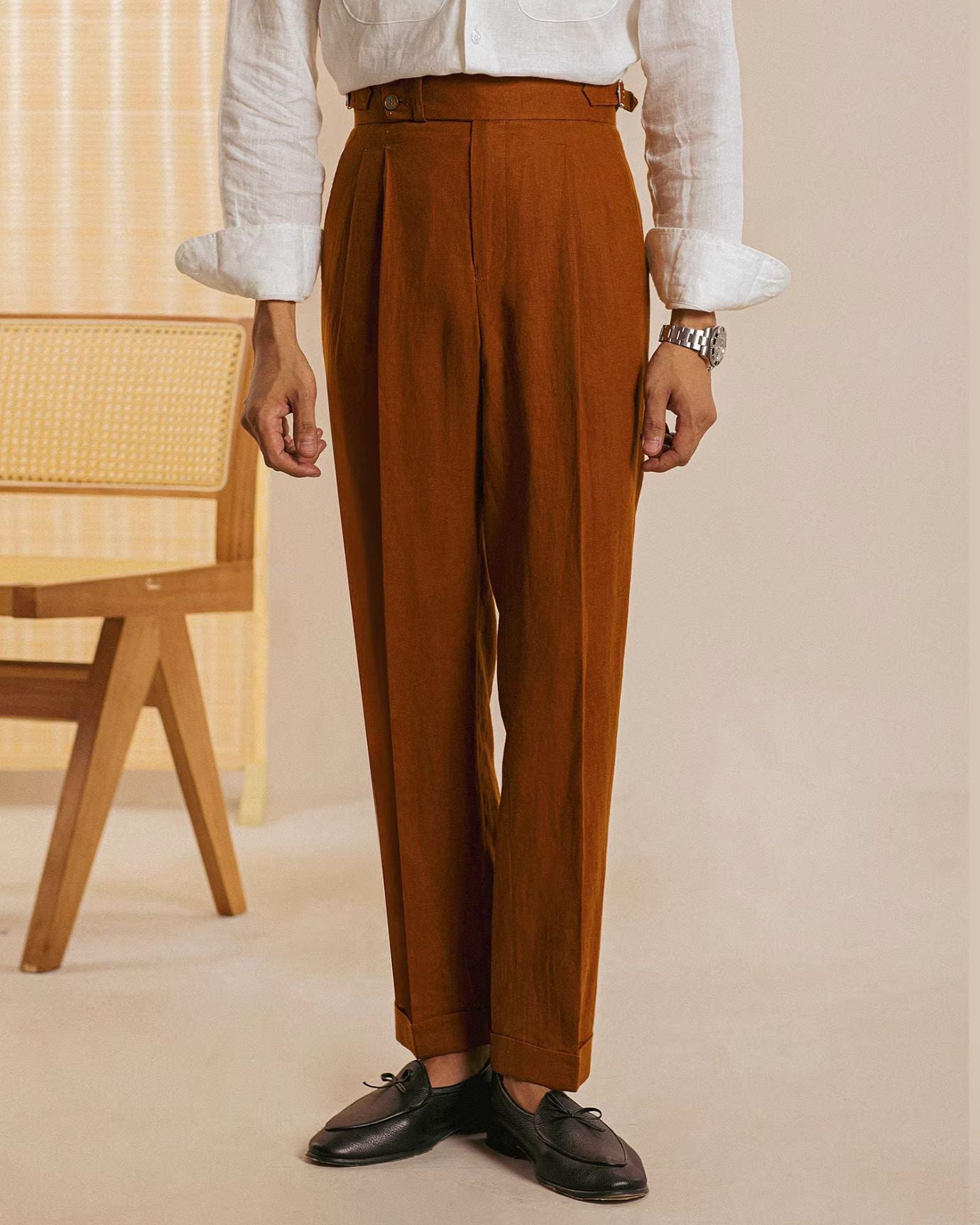 Lovau Business Monaco Leinenhose