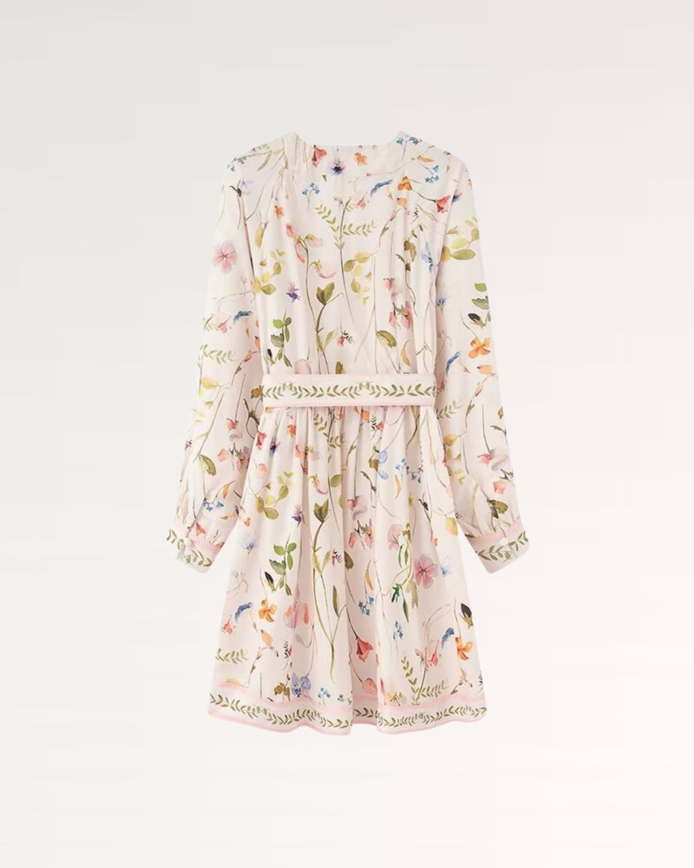 Lovau Frenchie Flowery Dress perfect for spring outings with vibrant floral print and airy fit