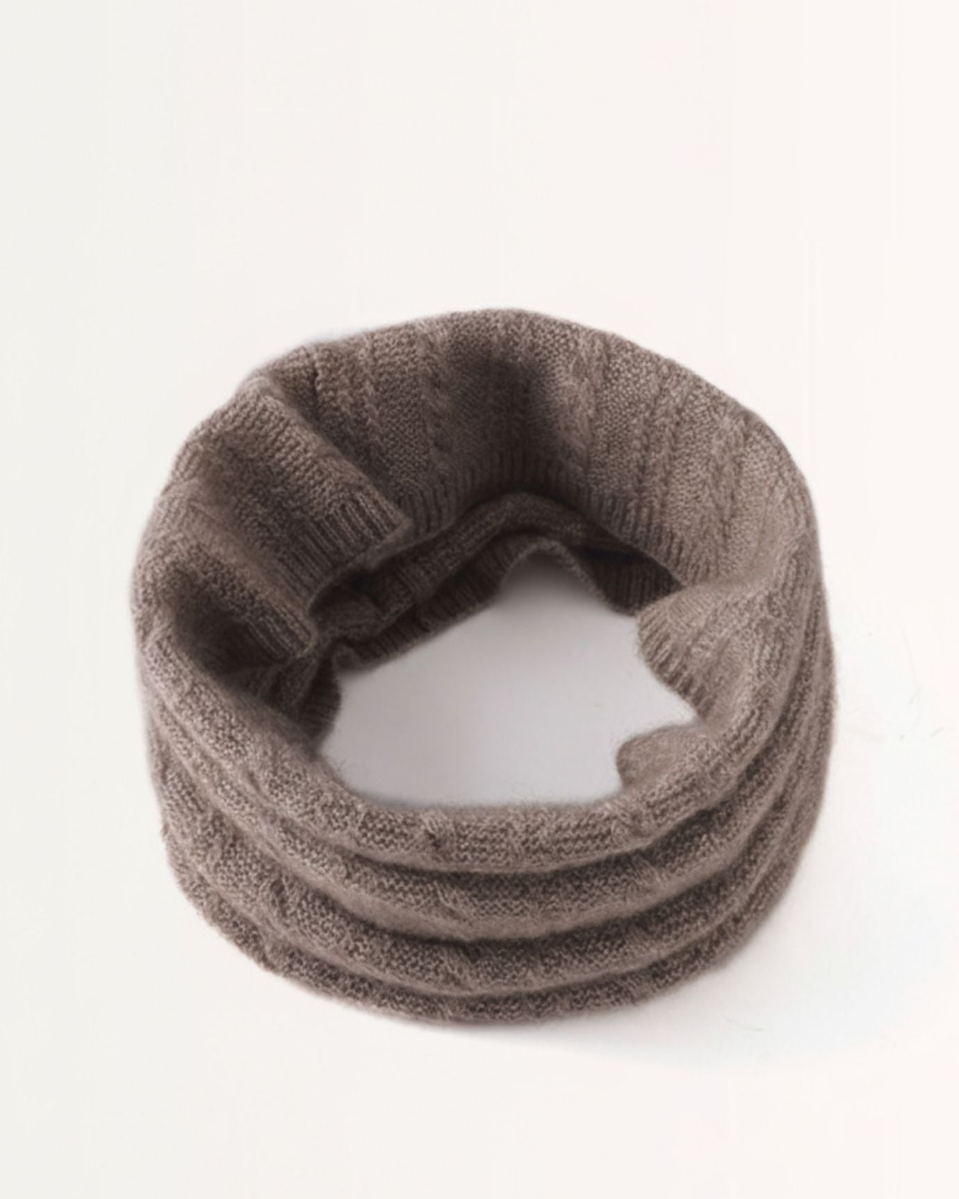 Cashmere Neck Knitted Scarf cable collar