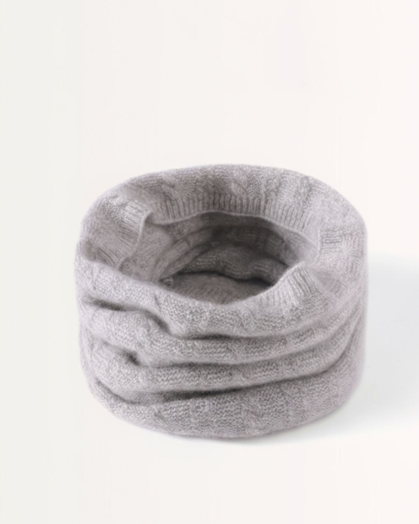 Cashmere Neck Knitted Scarf cable collar