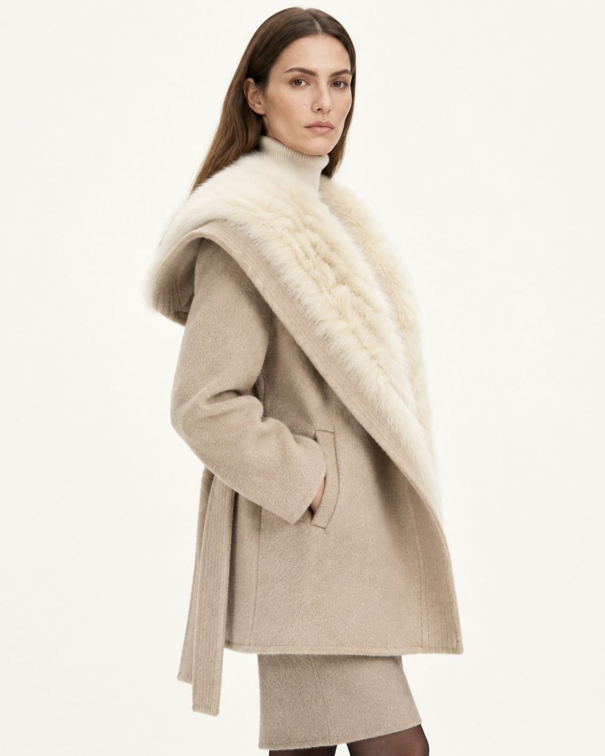 Relaxed-Fit Mid-Length Double-Faced Wool Coat
