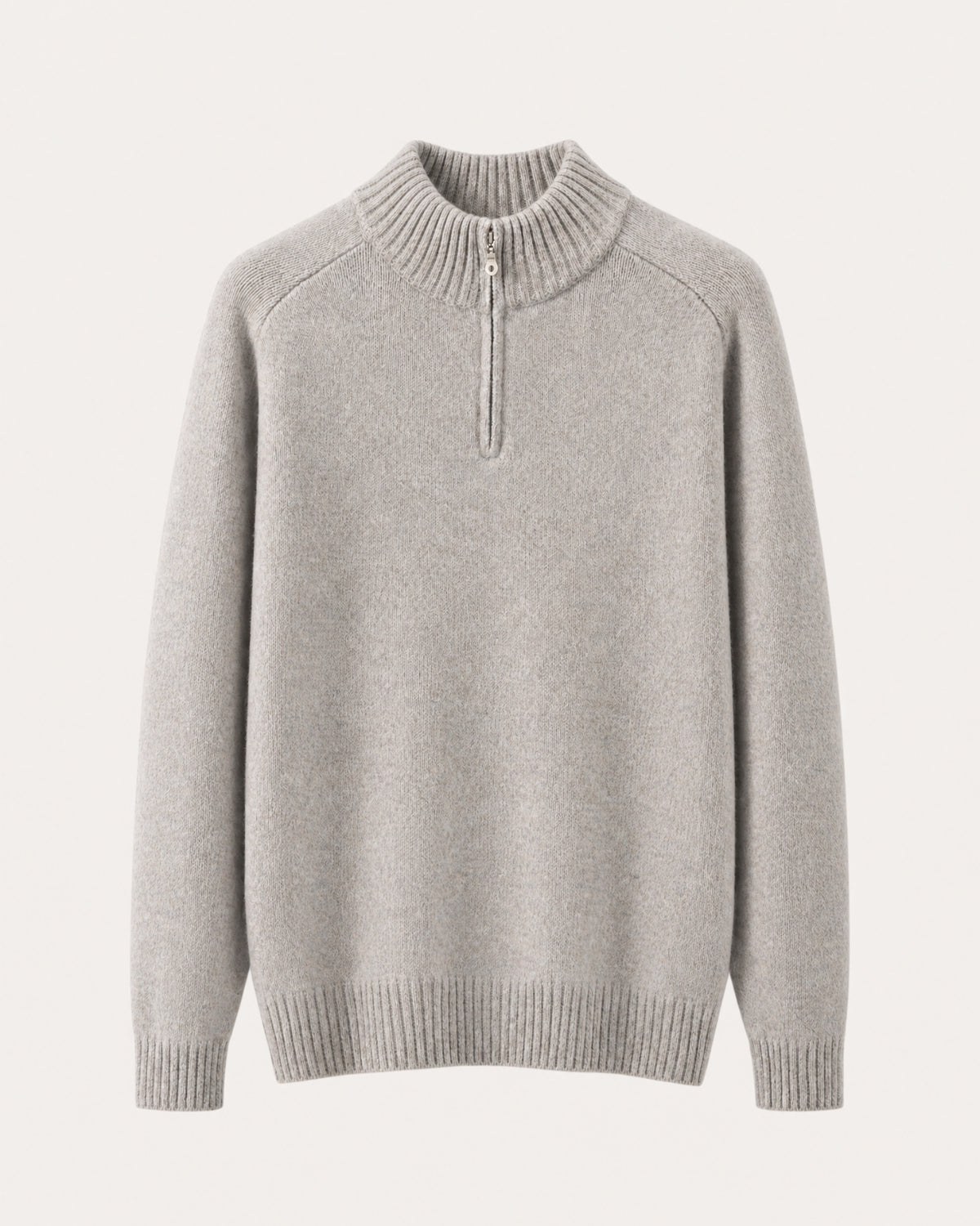 Alaska Heavyweight Cashmere Quarter-Zip Sweater