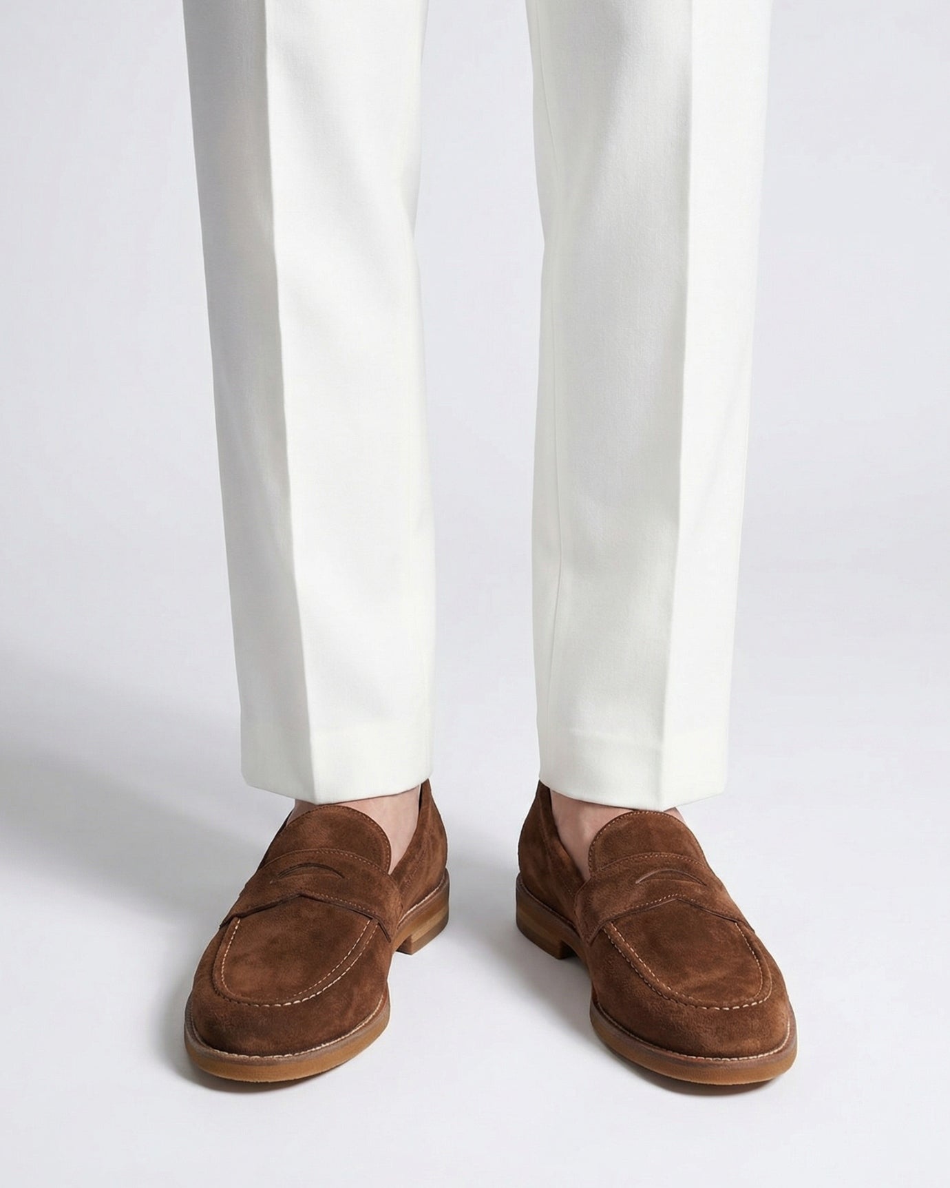 Paris Vintage Brown Loafers Handmade Genuine Leather