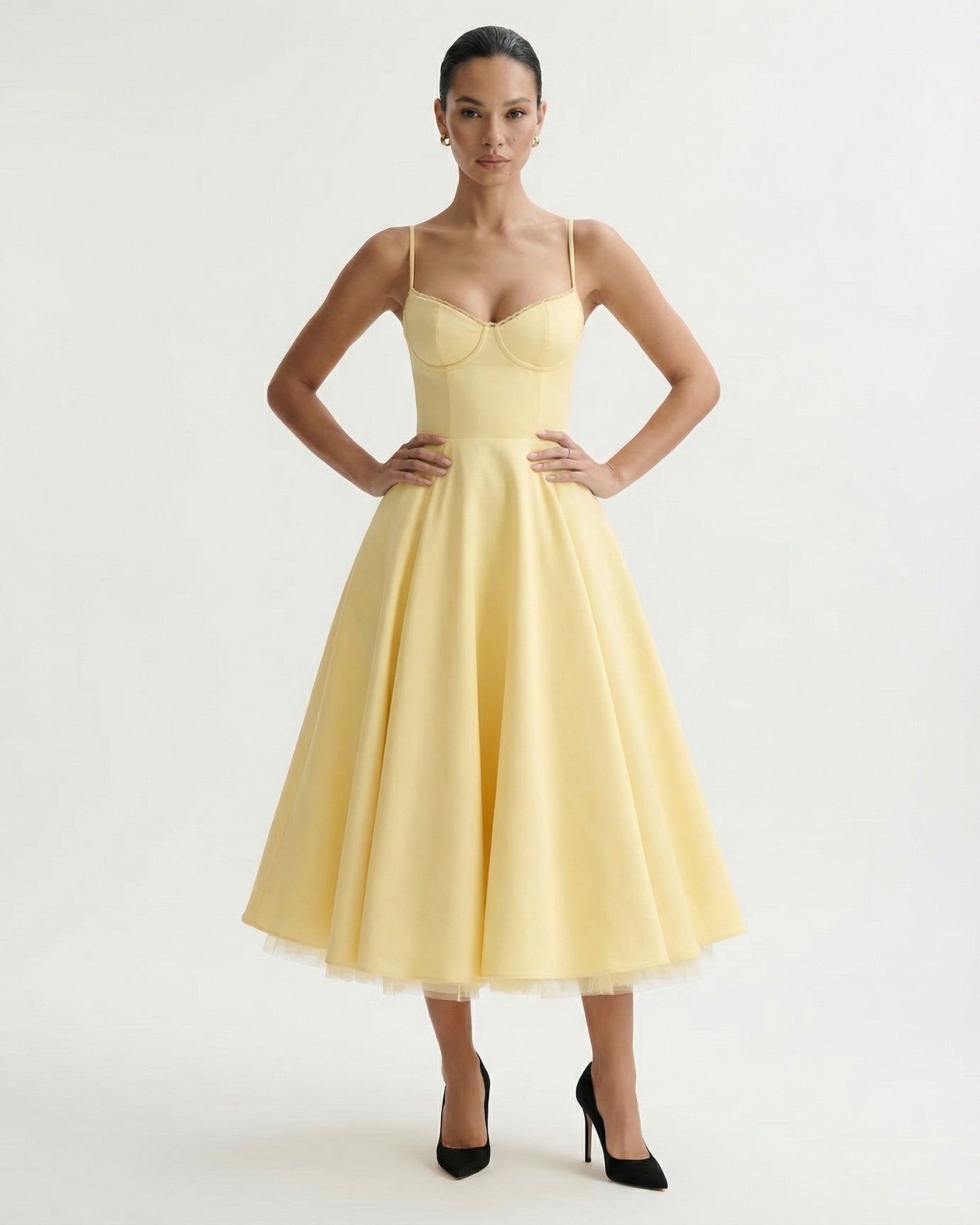 Giulia Midi Yellow Dress