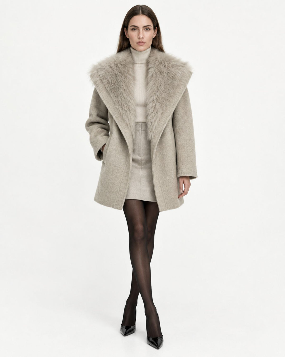 Relaxed-Fit Mid-Length Double-Faced Wool Coat