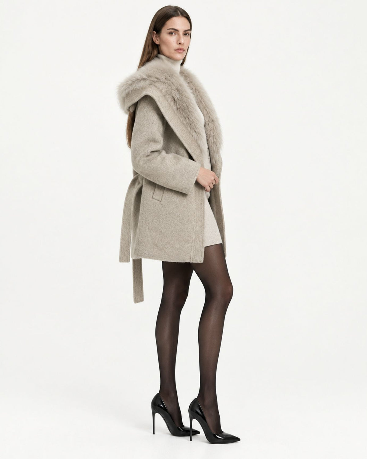 Relaxed-Fit Mid-Length Double-Faced Wool Coat